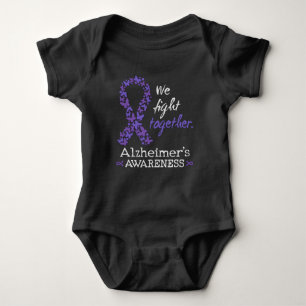 We fight together - Alzheimer awareness Baby Bodysuit