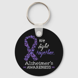 We fight together - Alzheimer awareness Key Ring