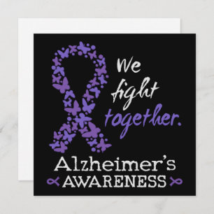 We fight together - Alzheimer awareness Thank You Card