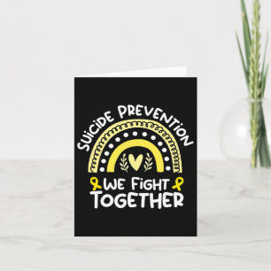 We Fight Together Awareness For Suicide Prevention Card