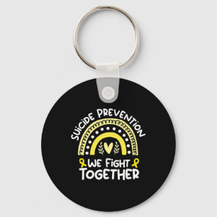 We Fight Together Awareness For Suicide Prevention Key Ring