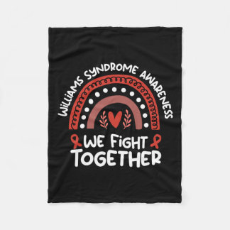 We Fight Together Awareness Month Williams Syndrom Fleece Blanket