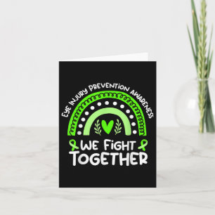 We Fight Together Awareness Shirt Eye Injury Preve Card