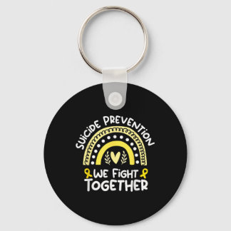 We Fight Together Awareness Shirt For Suicide Prev Key Ring