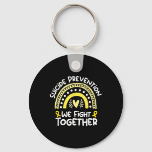 We Fight Together Awareness Shirt For Suicide Prev Key Ring
