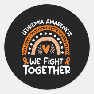 We Fight Together Leukaemia Awareness Leukaemia Classic Round Sticker