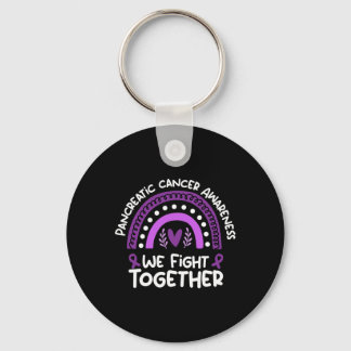 We Fight Together Pancreatic Cancer Awareness Key Ring