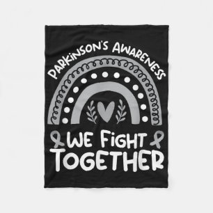 We Fight Together Parkinsons Awareness _ Parkinson Fleece Blanket