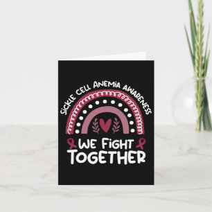 We Fight Together Sickle Cell Anaemia Awareness Sh Card