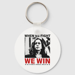 We Fight We Win 2024 Kamala Harris For Usa Preside Key Ring