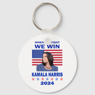 We Fight We Win - Kamala Harris 2024 Key Ring