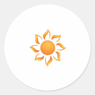 We fill the days with sunshine classic round sticker