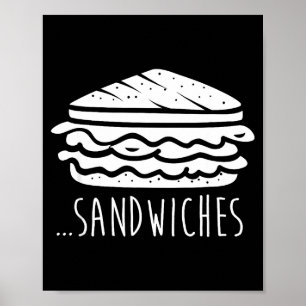 We Finish Each Other's Sandwiches Funny Matching  Poster