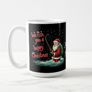 We Fish You a Happy Christmas Festive Fun Coffee Mug