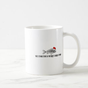We Fish You A Merry Christmas Funny Fishing Santa Coffee Mug
