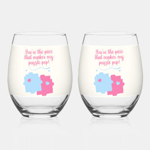We Fit Together Perfectly Stemless Wine Glass