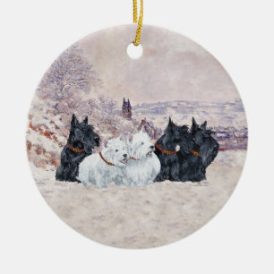 We Five Winter Ceramic Tree Decoration
