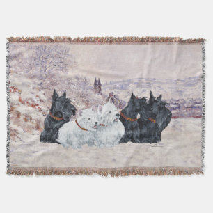 We Five Winter Throw Blanket