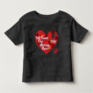 We Found Our Missing Piece - Puzzle Heart Toddler T-Shirt
