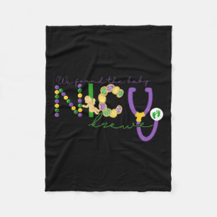 We Found The Byby Mardi Gras Louisiana Carnival Ne Fleece Blanket
