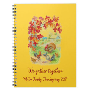 We Gather Together: Personalised Thanksgiving Notebook