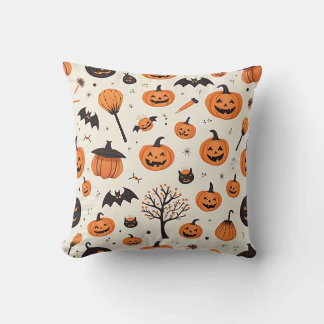 We give you a happy Halloween. Cushion (Front)