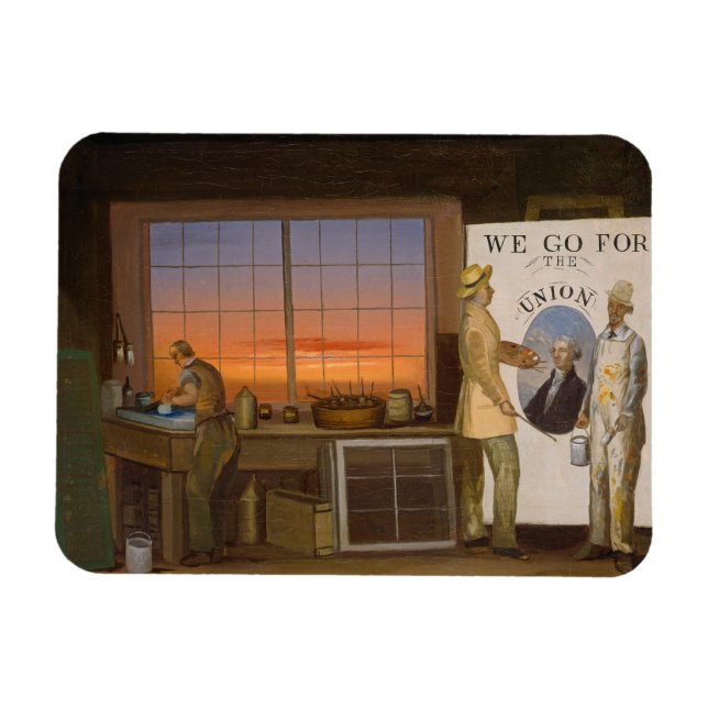 "We Go for the Union", c.1840-1850 (oil on canvas) Magnet (Horizontal)