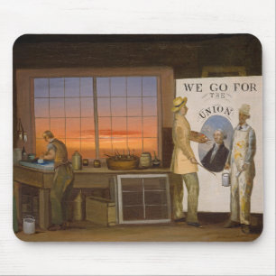 "We Go for the Union", c.1840-1850 (oil on canvas) Mouse Pad