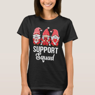 We Go Red Cute Gnomes Wear Red For Heart Disease A T-Shirt