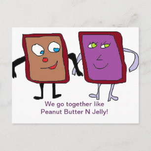 We go together Like....Card Postcard