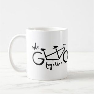We Go Together Tandem Bike Coffee Mug