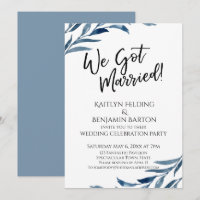 "We Got Married!" Blue Leaves Reception-Only