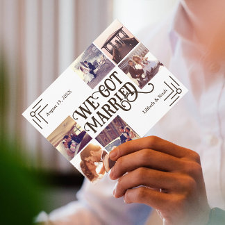 We Got Married, Elopement Postcard