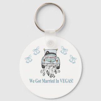 We Got Married in VEGAS Keychain