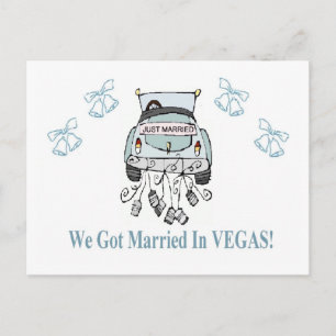 We Got Married In VEGAS! Postcard