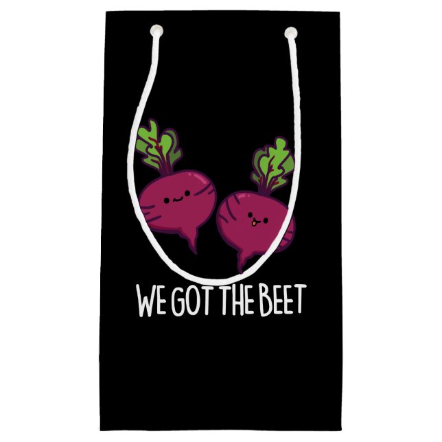 We Got The Beet Funny Beetroot Pun  Small Gift Bag (Front)
