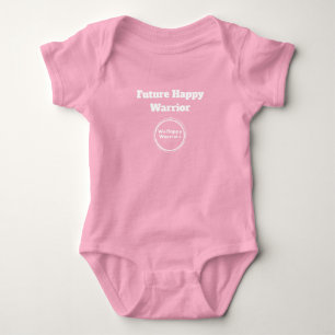 We Happy Warriors Baby Body Suit-Pink Baby Bodysui Bodysuit