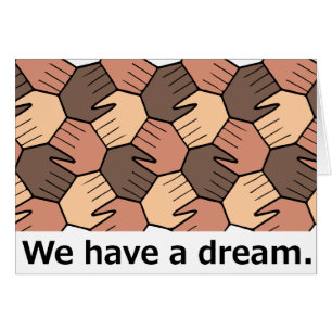 We Have a Dream. Notecard