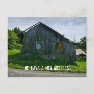 We Have a New Address | Funny Announcement Postcard