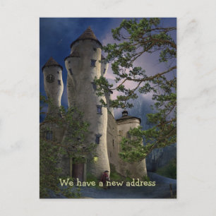 We have a new address - Postcard invitation