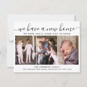 We Have A New Home Address Moved 3 Photo Moving Announcement