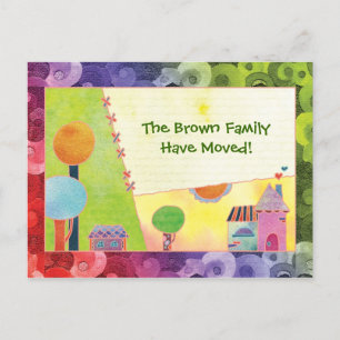 We Have A New Home Announcement Postcard