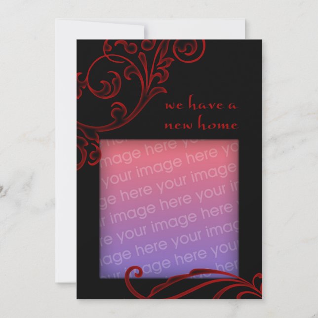 we have a new home : dark flourish announcement (Front)