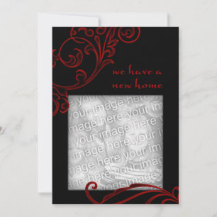 we have a new home : red flourish announcement