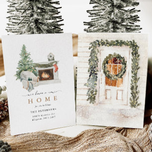 We Have a New Home Winter Moving Announcement