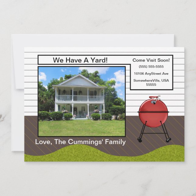 We Have A Yard Moving Announcement (Front)