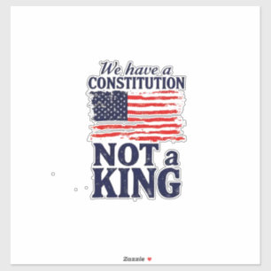 We Have Constitution Not a King USA Pro Democratic