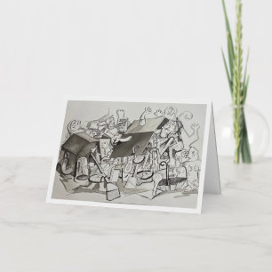 'We Have Finally Downsized " Card