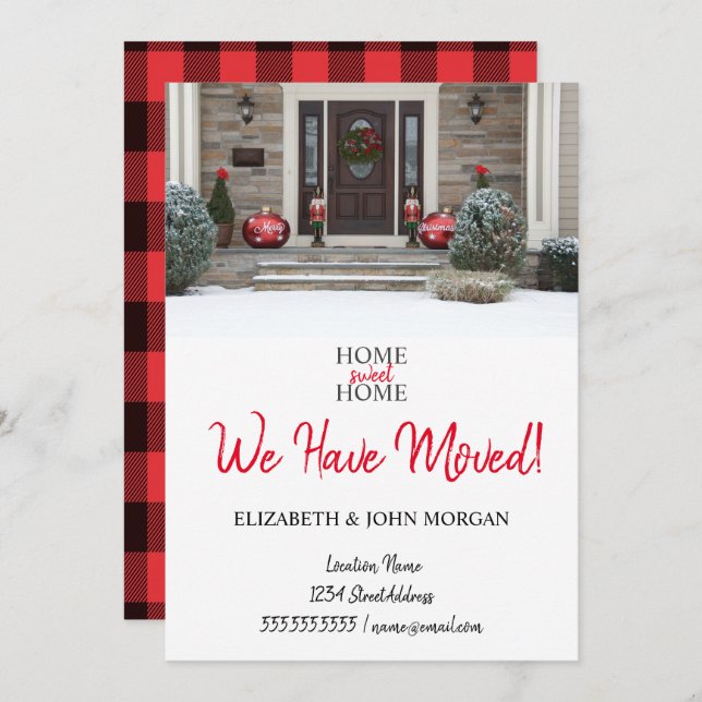 We Have Moved, Add Your Photo,Moving (Front/Back)