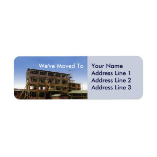 We Have Moved Address Change Sheets of Label Return Address Label